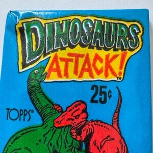 1988 Topps Dinosaurs Attack Unopened / New Pack Trading Cards Collectors Item